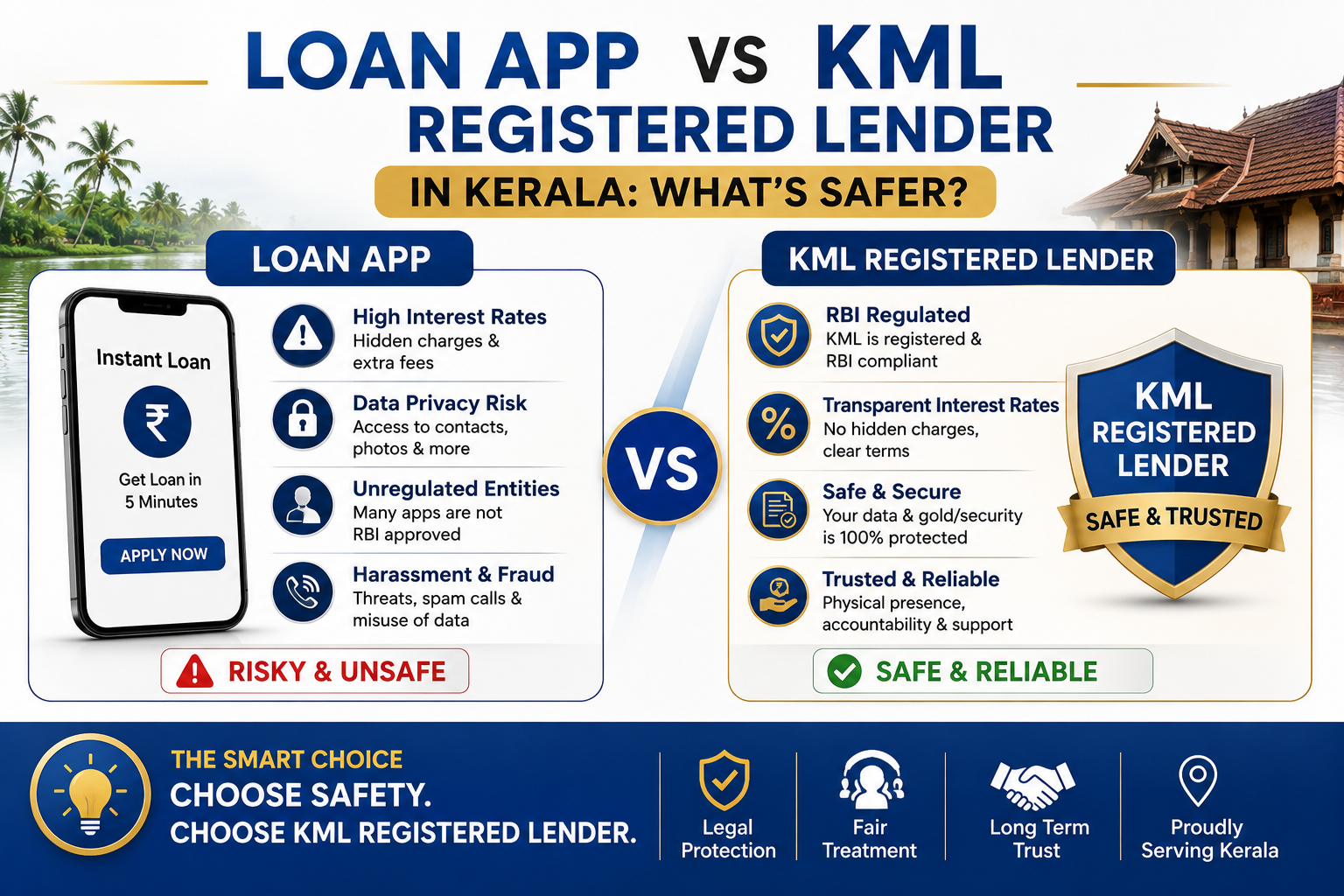Loan App vs KML Registered Lender in Kerala: What’s Safer?