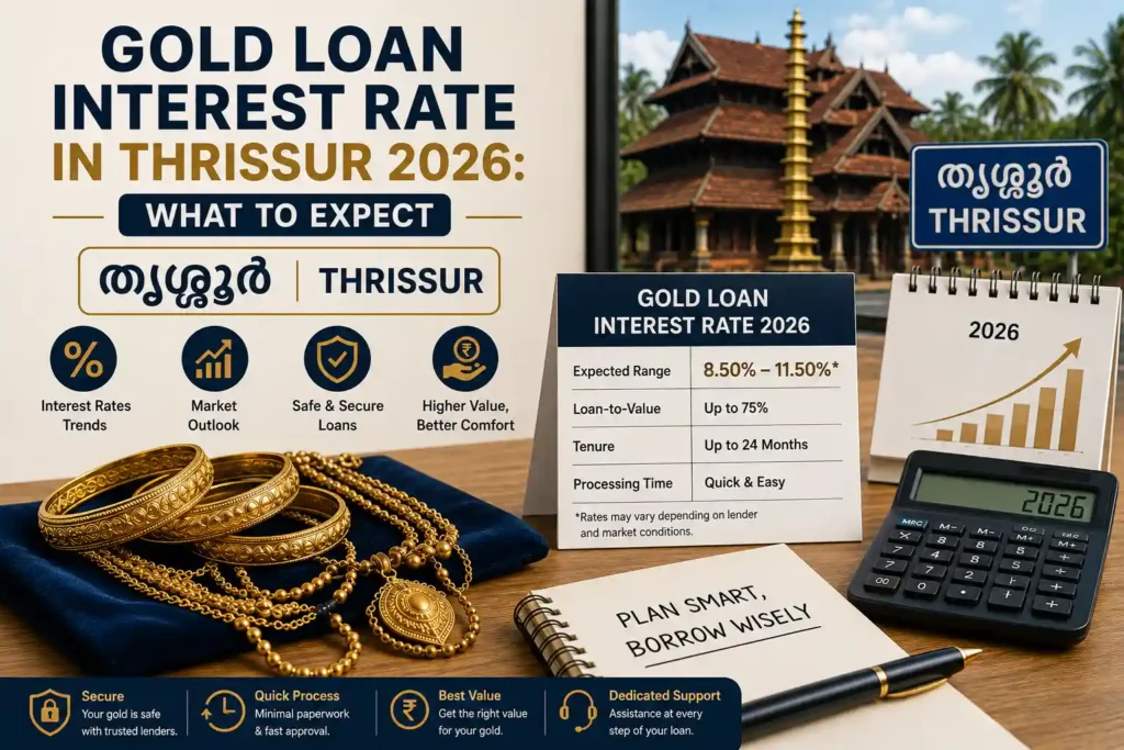 gold loan interest rate in Thrissur 2026